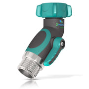 2WAYZ front view of 45° metal elbow showing compact angled connector and robust finish