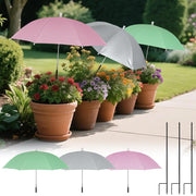 2win2buy front packaging showing three plant umbrellas protects seedlings