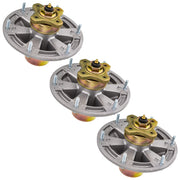 8TEN deck spindle front view showing mounting pattern and fit benefits