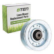 8TEN flat idler pulley front view showing fit and correct profile for easy replacement