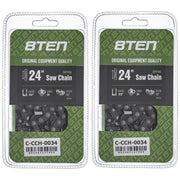 8TEN front packaging showing two 24-inch ripping chains and benefits