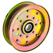 8TEN idler pulley front view showing smooth rim and durable finish, improves belt tracking