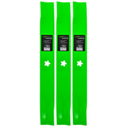 8TEN LawnRAZOR front view of three high-lift blades showing fit and finish for easy replacement