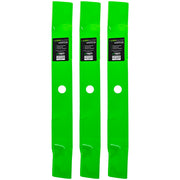 8TEN blade pack front view showing three mulching blades and fit