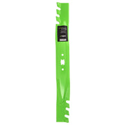 8TEN LawnRAZOR front view showing full 21-inch blade and mounting hole, reliable fit