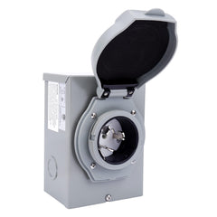 AA Ignition front panel inlet box showing weatherproof cover and label providing durable protection