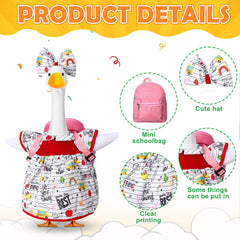 Abbylike mini pink backpack open to show real pocket and storage