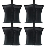 ABCCANOPY front view of four black weight bags showing compact pack portability