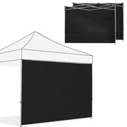 ABCCANOPY black sidewall front view showing full panel and coverage benefit
