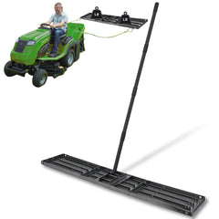 ABtool front view of full 51-inch lawn leveling rake for efficient coverage