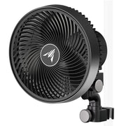 AC Infinity CLOUDRAY S9 front view showing compact fan for efficient tent airflow