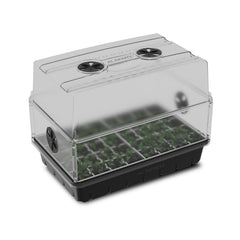 AC Infinity front view of humidity dome showing clear lid for controlled humidity