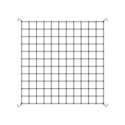 AC Infinity elastic trellis front view showing full 4x4 grid and neat spacing for canopy management