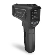 AC Infinity thermometer front view showing controls and display, quick readings