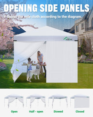 Acepic panel in use at a vendor booth creating privacy and shelter
