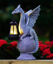 Acgarten dragon front view showing decorative lantern and charm