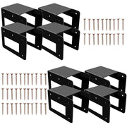 Acheterry front pack of eight brackets showing contents and quick assembly benefit