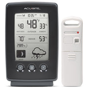 AcuRite front display showing temperature and forecast for quick planning