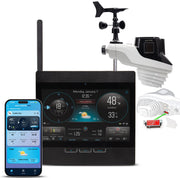 AcuRite Atlas HD display front view showing clear weather metrics and easy reading