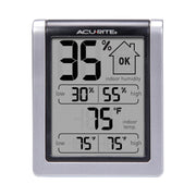 AcuRite front display showing temperature and humidity for quick readings