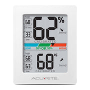 AcuRite front display showing temperature and humidity for quick checks