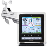 AcuRite Iris front display showing current conditions and readable color screen