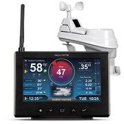 AcuRite HD console front view showing clear weather data and easy reading