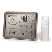 AcuRite front display showing clear temps and clock for quick planning