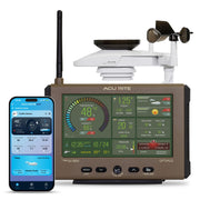 AcuRite Optimus front HD display showing multiple weather readings for quick decisions