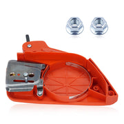Adefol front view of chain brake cover showing fit and form benefit