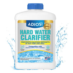ADIOS! bottle front view showing 16oz size and clear benefits