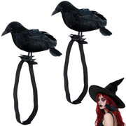 Adnee raven front view showing lifelike shape and gothic appeal