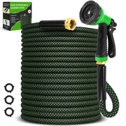 Advinski front view showing 50ft hose and nozzle, durable and ready for use