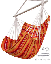 ADVOKAIR front view of hammock chair showing full seat and spreader bar comfort