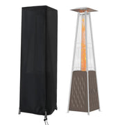 Aidetech front view of covered patio heater showing full protection