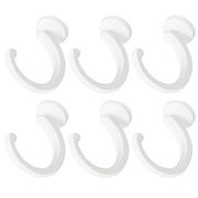 Aidoclip front packaging showing six ceiling hooks and accessories, clear inventory benefit