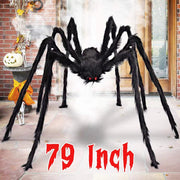 Aiduy giant spider front view showing full spooky silhouette and yard impact