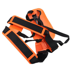 AILEETE harness mounted on trimmer in use demonstrating improved balance and control
