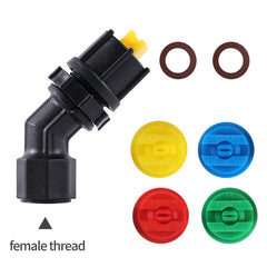 Aimela close-up of nozzle apertures displaying size variety for precise control
