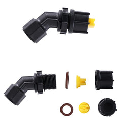 Aimela nozzle attached to spray wand demonstrating easy installation benefit