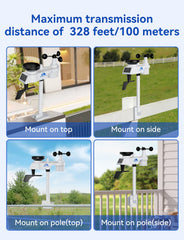 AIRAIN TECH anemometer close-up showing wind cups for accurate speed readings
