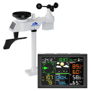 AIRAIN TECH console front display showing weather data and radio clock for clarity