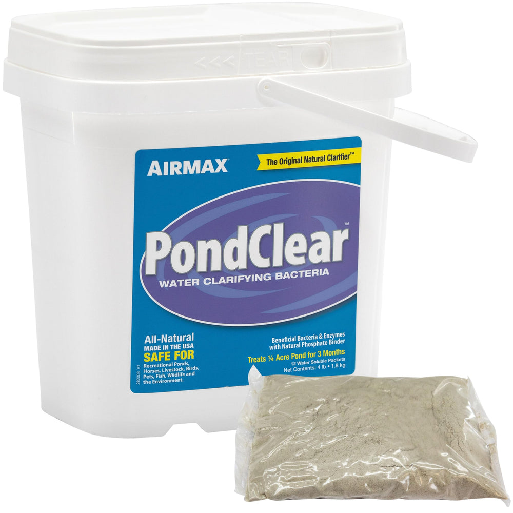 Airmax PondClear front packaging showing product and count benefit
