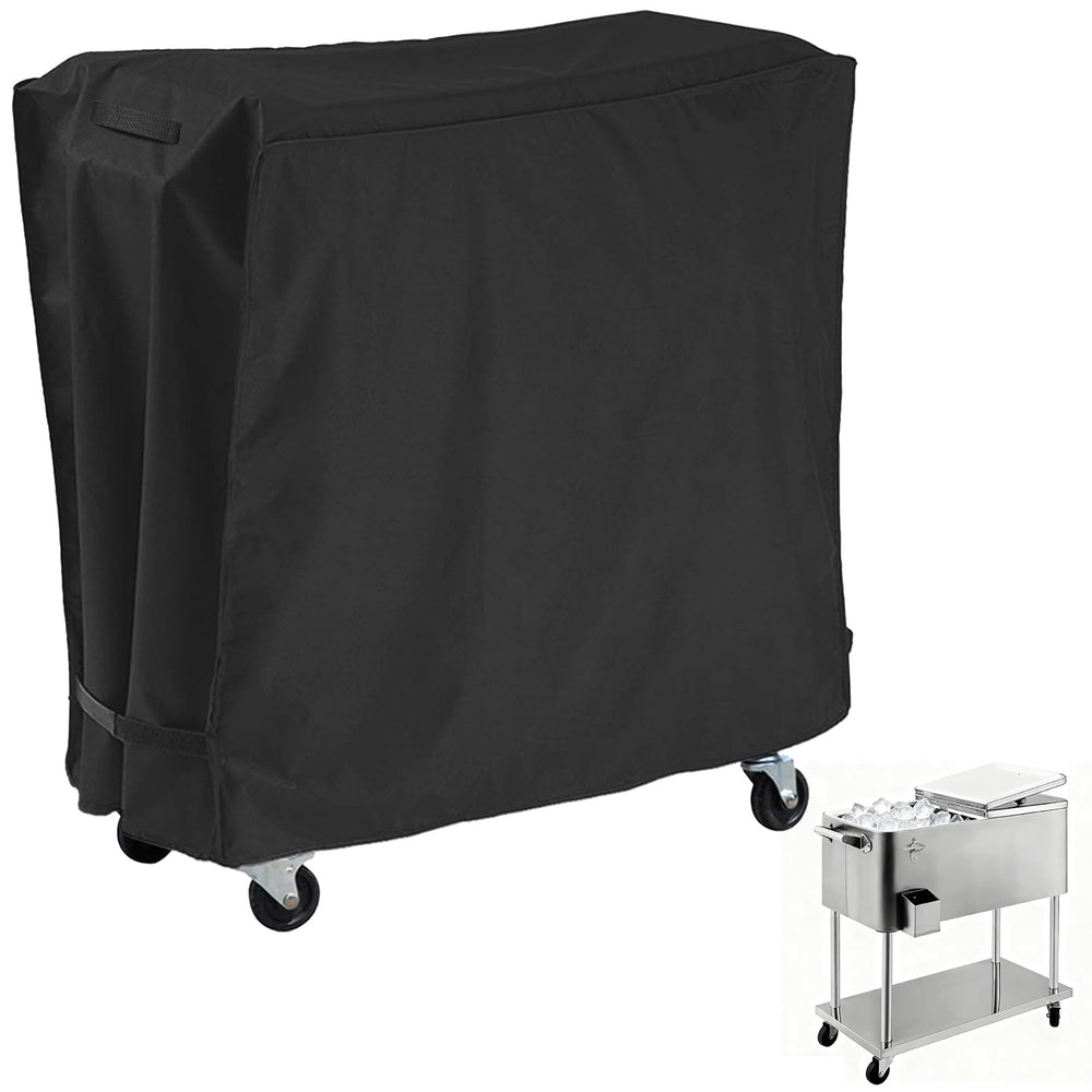 AKEfit front view of cover on rolling cooler protecting from weather