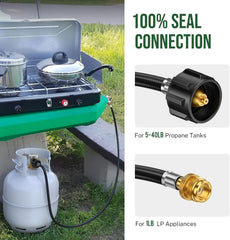 Alloxity full-length 8ft hose laid out for flexible placement