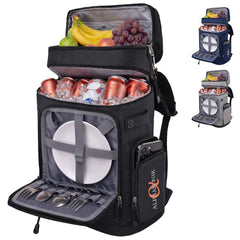 Alphasonik cooler backpack front view showing robust shape and straps for comfortable carrying