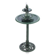 Alpine Corporation front view of full fountain shows elegant garden accent and bird attraction