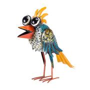 Alpine Corporation front view of colorful bird statue showing cheerful design and curb appeal