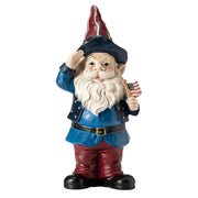 Alpine Corporation gnome front view showing patriotic look and durable design