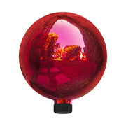 Alpine Corporation red gazing globe front view showing bold color and curb appeal